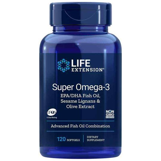 Super Omega-3 EPA/DHA with Sesame Lignans & Olive Extra, LFE